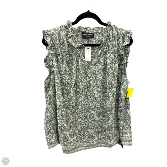 Top Sleeveless By Lane Bryant In Green, Size: Xl