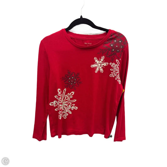 Top Long Sleeve By White Stag In Red, Size: L