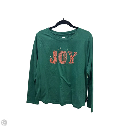 Top Long Sleeve By Sonoma In Green, Size: Xl