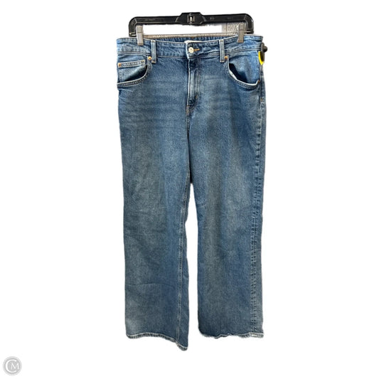 Jeans Wide Leg By H&m In Blue Denim, Size: 12