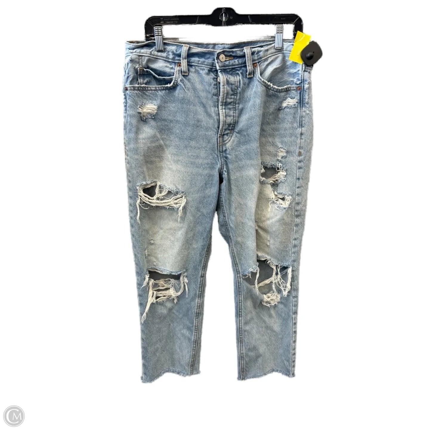 Jeans Straight By Old Navy In Blue Denim, Size: 12