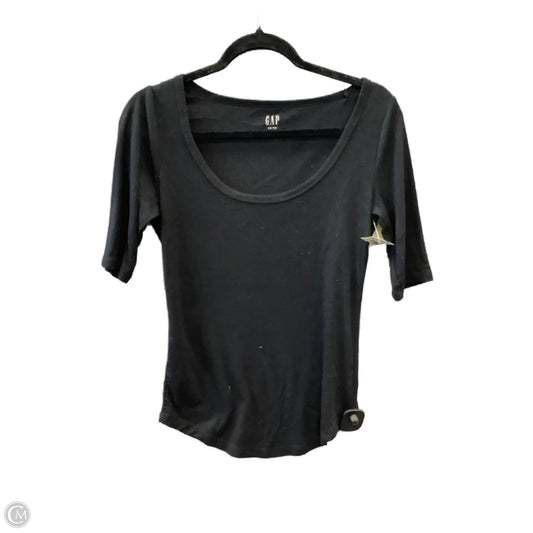 Top Short Sleeve By Gap In Black, Size: S