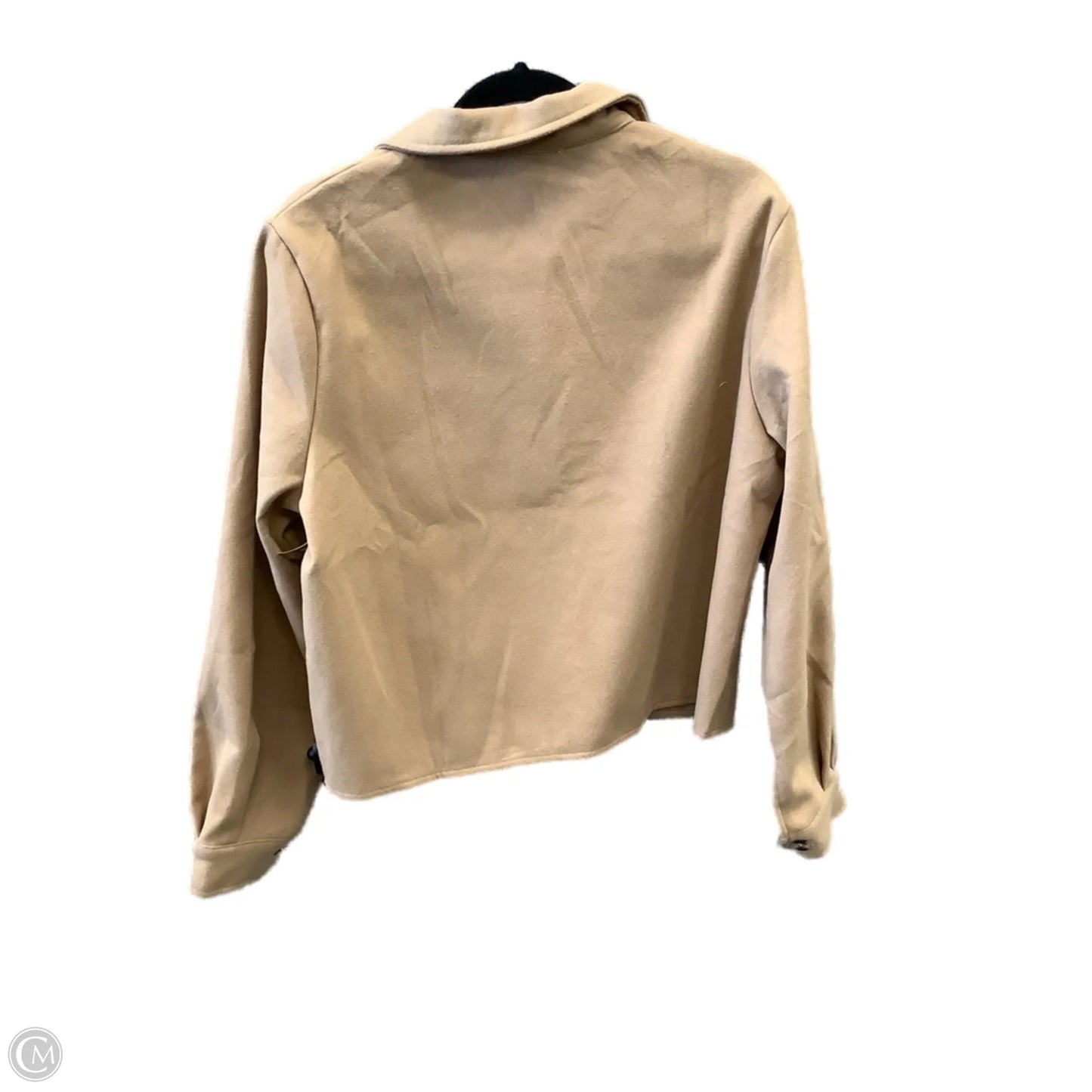 Jacket Shirt By Zeagoo In Brown, Size: M