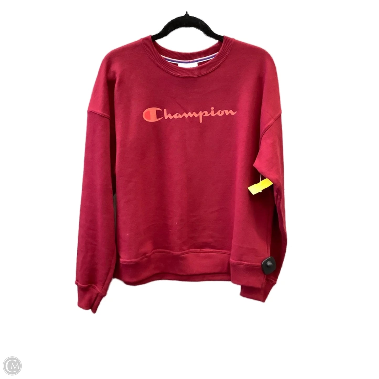 Athletic Sweatshirt Crewneck By Champion In Red, Size: M
