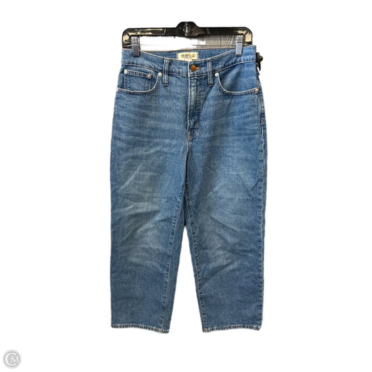 Jeans Straight By Madewell In Blue Denim, Size: 6
