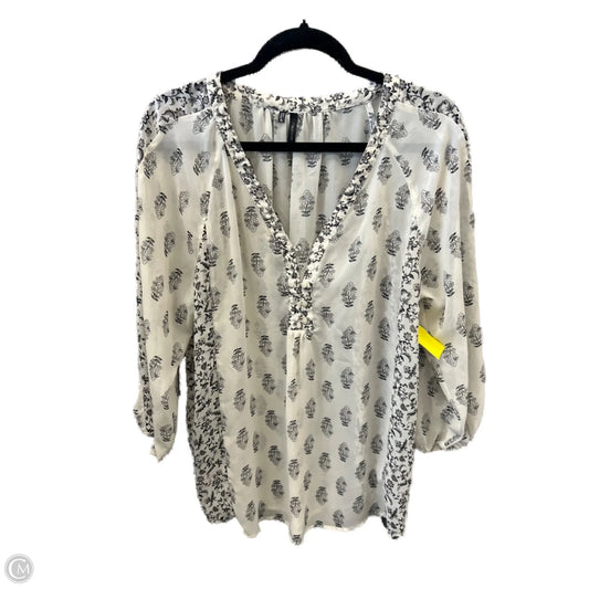Blouse Long Sleeve By Maurices In White, Size: Xl