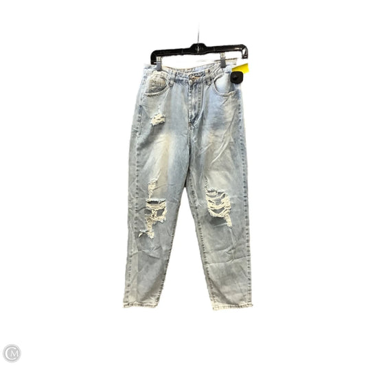 Jeans Straight By Shein In Blue Denim, Size: 8