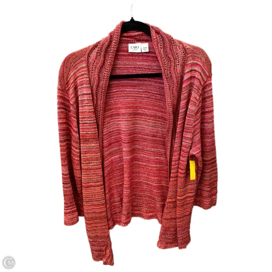 Cardigan By Cato In Red, Size: 1x