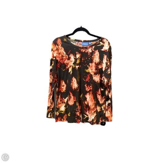 Top Long Sleeve By Simply Vera In Multi-colored, Size: Xl