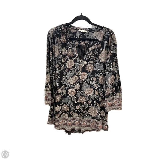 Top Long Sleeve By Lucky Brand In Black, Size: 2x
