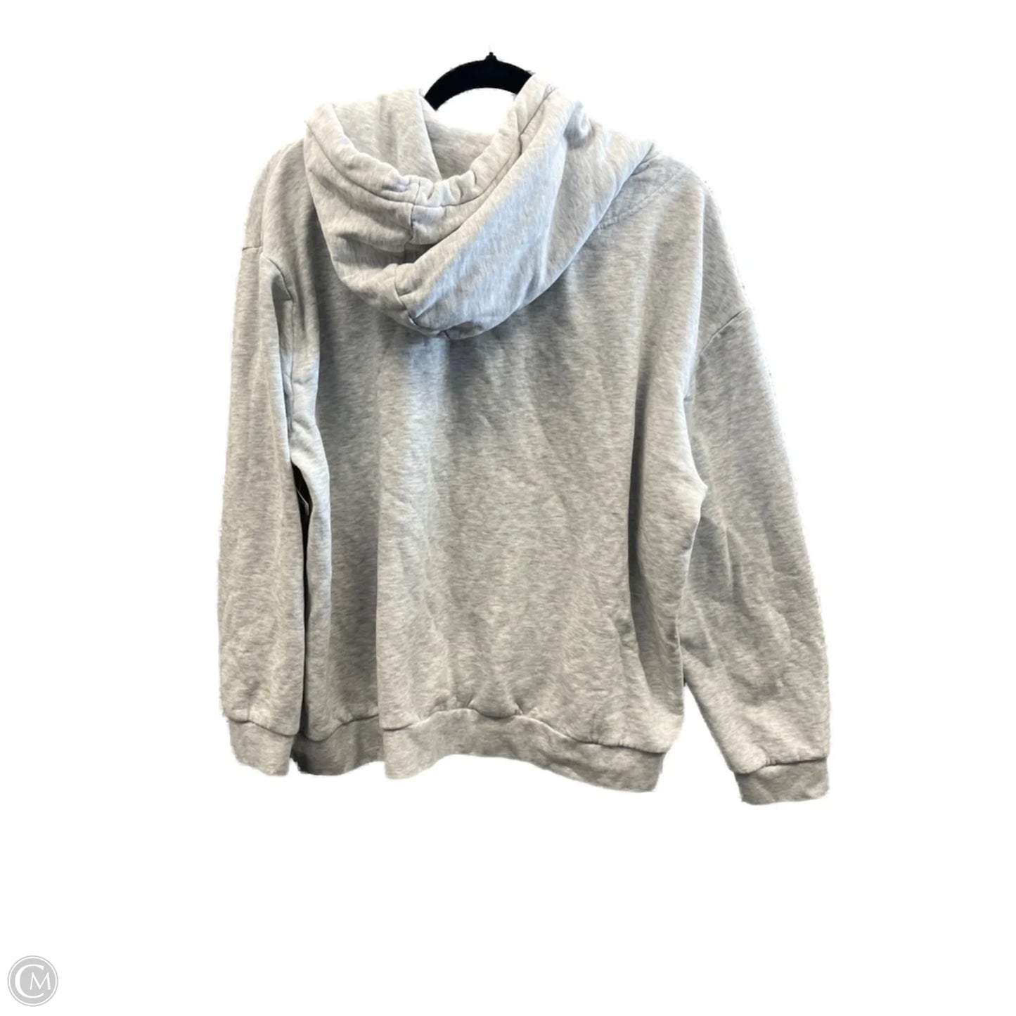 Sweatshirt Hoodie By H&m In Grey, Size: L