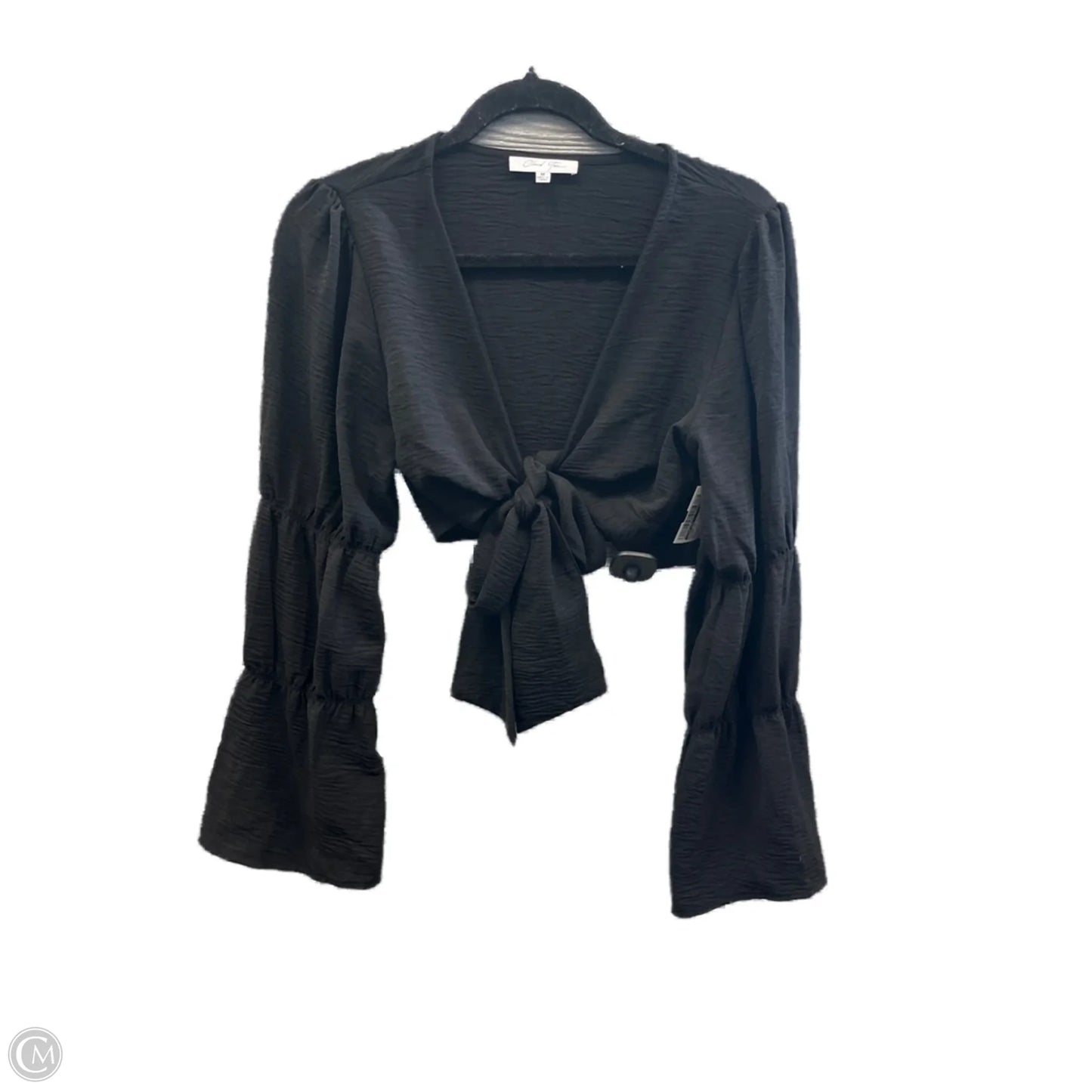 Blouse Long Sleeve By Cloud Ten In Black, Size: M