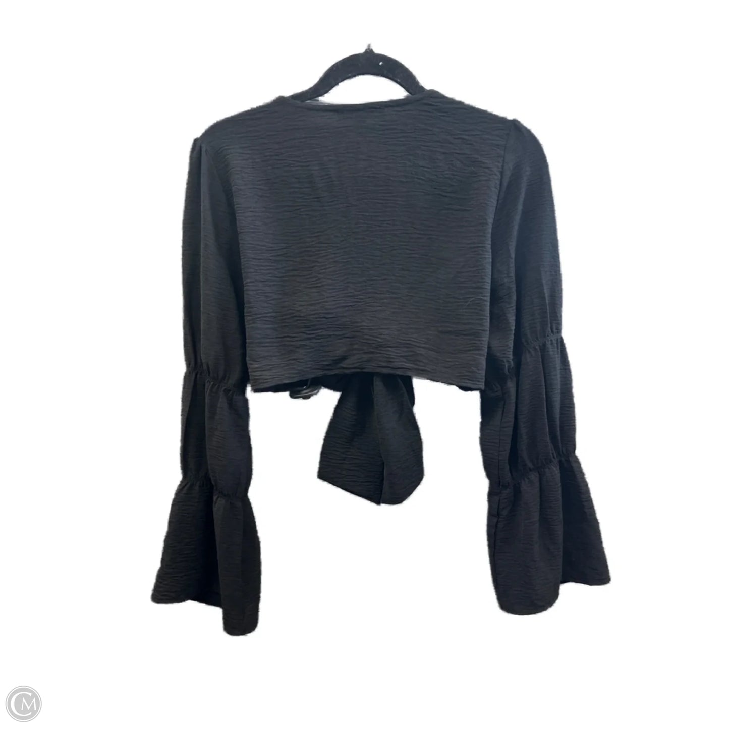 Blouse Long Sleeve By Cloud Ten In Black, Size: M