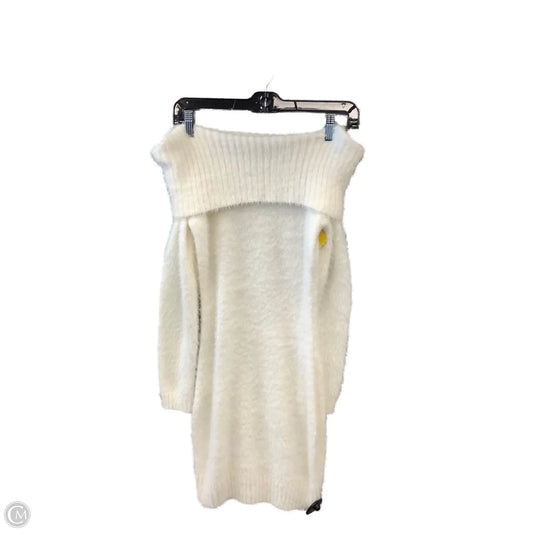 Dress Sweater By Iris In Cream, Size: L