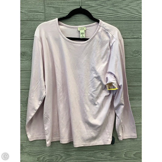 Top Long Sleeve Basic By L.l. Bean In Purple, Size: 2x