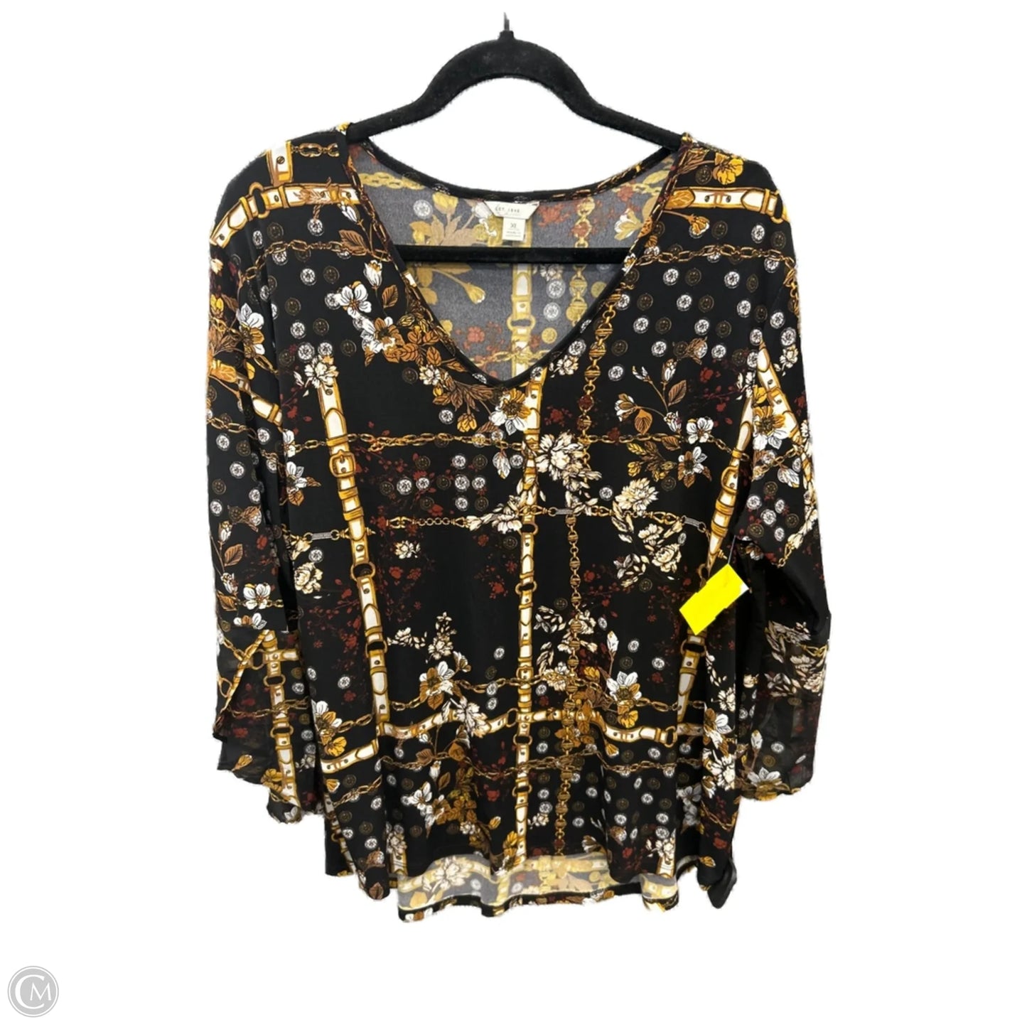 Top Long Sleeve By Cato In Multi-colored, Size: Xl