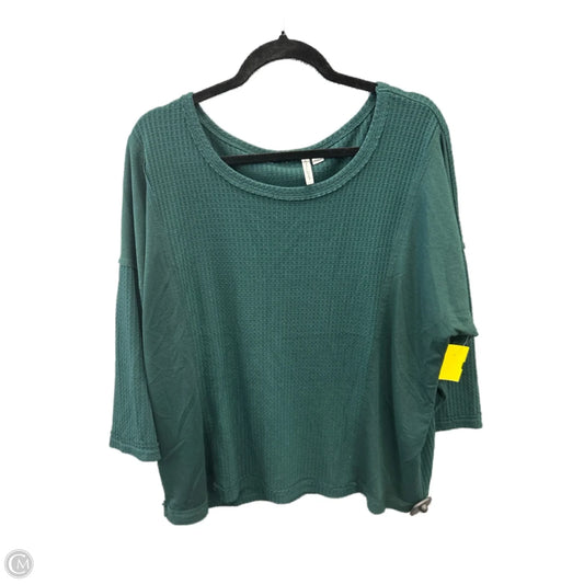Top Long Sleeve By Clothes Mentor In Green, Size: L