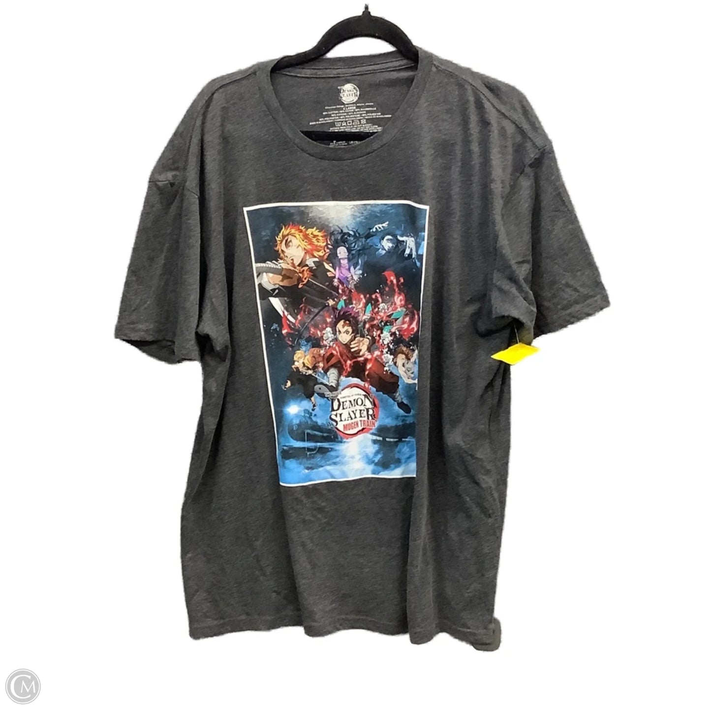 Top Short Sleeve By Clothes Mentor In Grey, Size: Xl