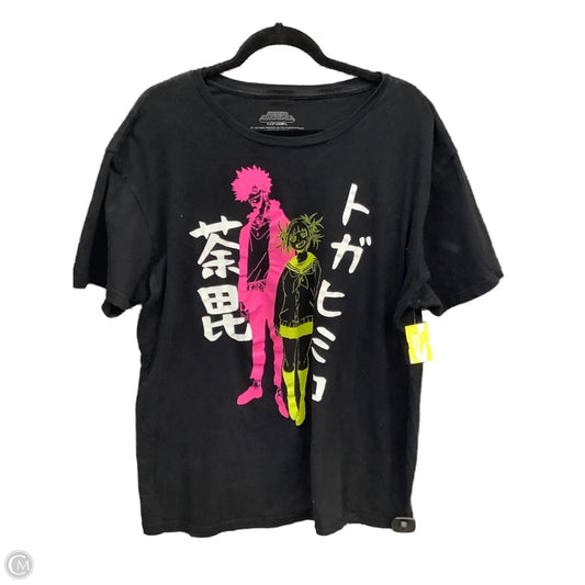Top Short Sleeve By Clothes Mentor In Black, Size: Xl