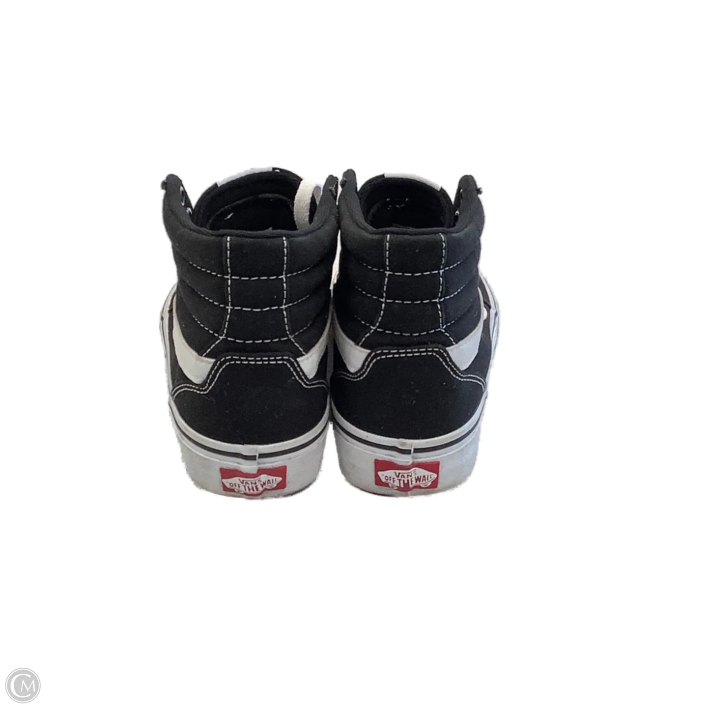 Shoes Sneakers By Vans In Black & White, Size: 8.5