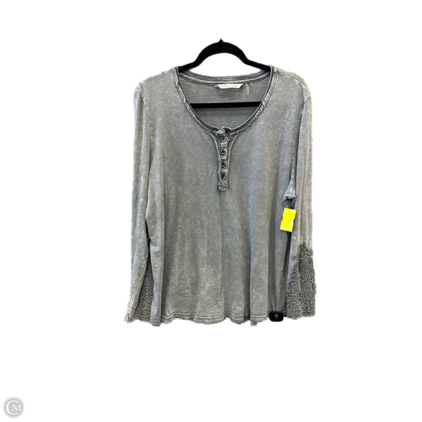 Top Long Sleeve By Soft Surroundings In Grey, Size: Xl