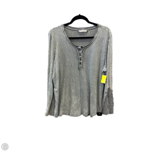 Top Long Sleeve By Soft Surroundings In Grey, Size: Xl