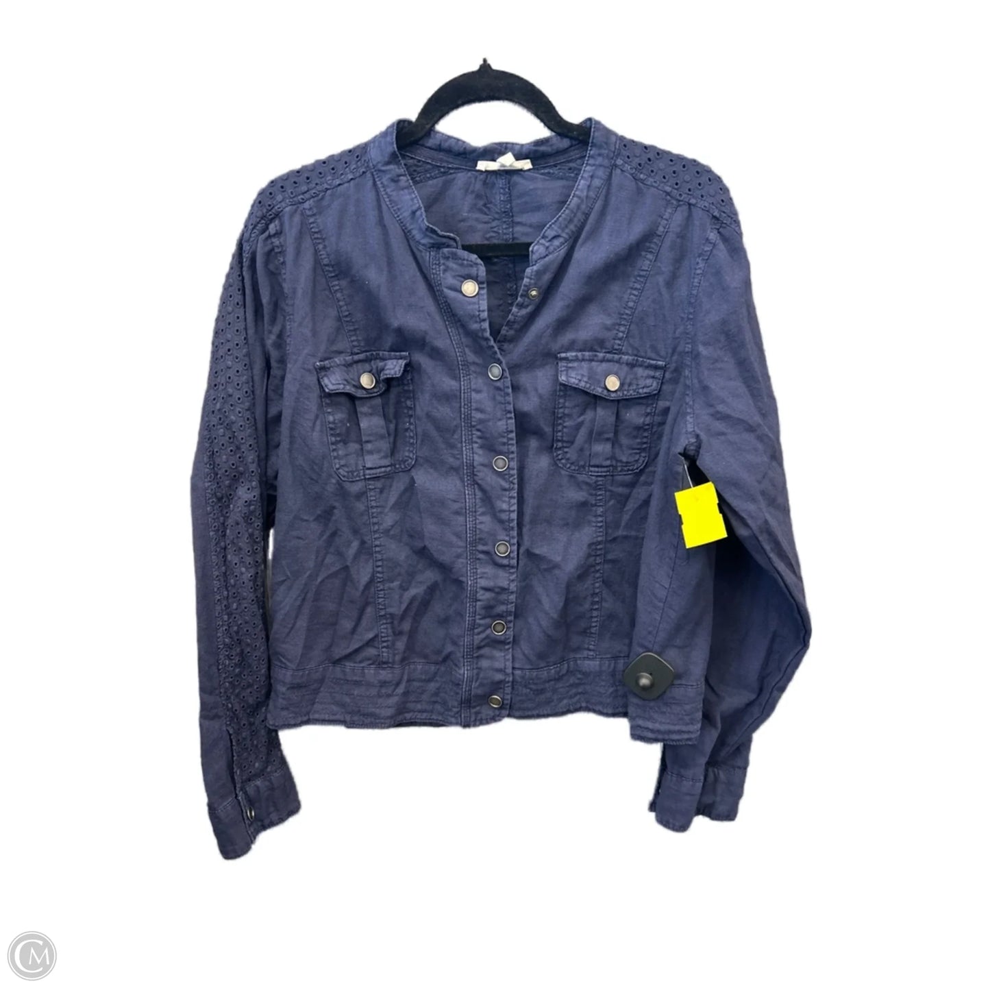 Top Long Sleeve By Maurices In Blue, Size: L