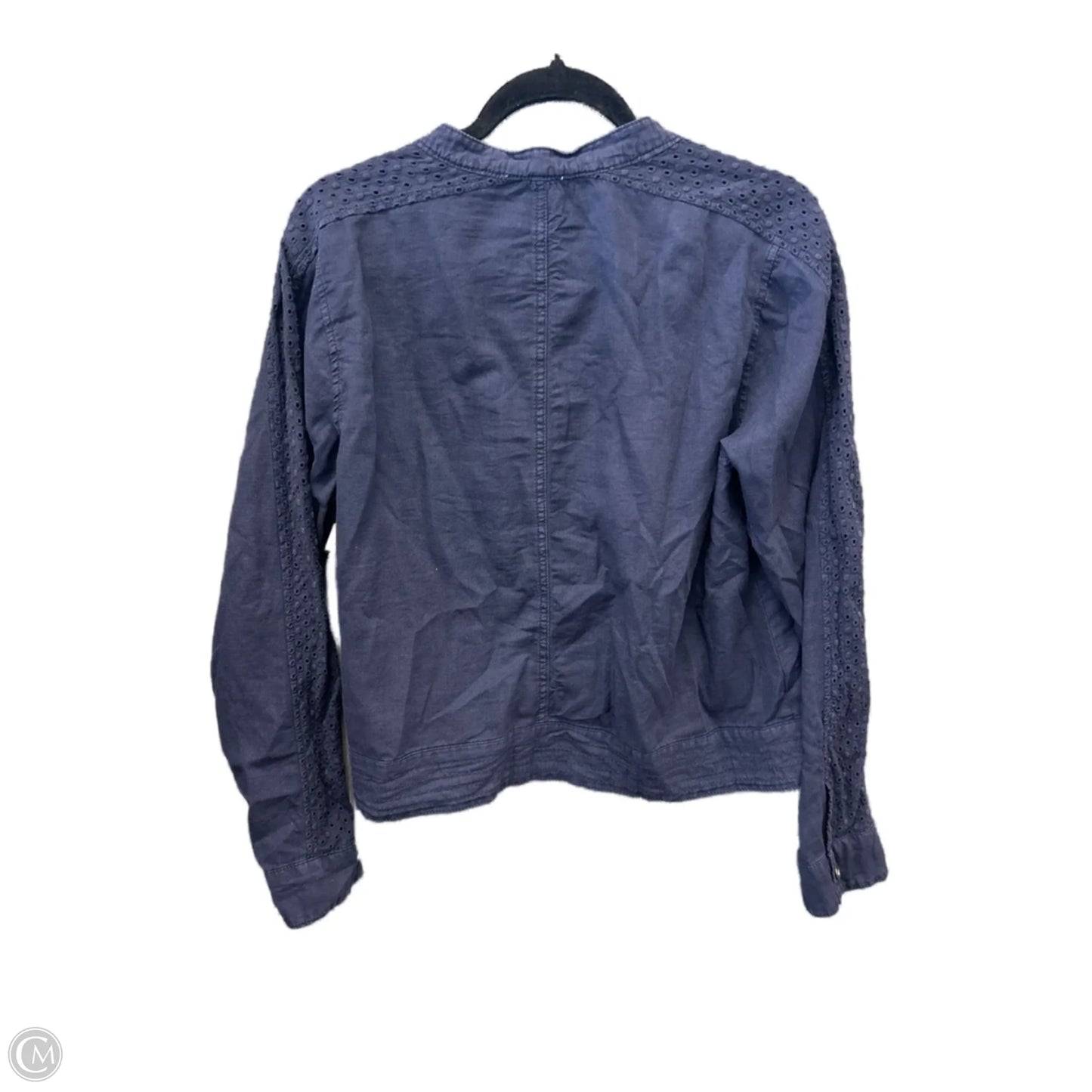 Top Long Sleeve By Maurices In Blue, Size: L