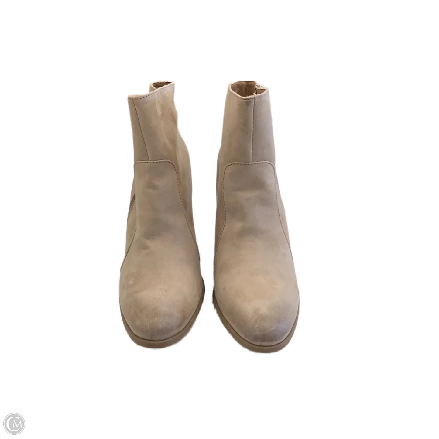 Boots Ankle Heels By Just Fab In Brown, Size: 9