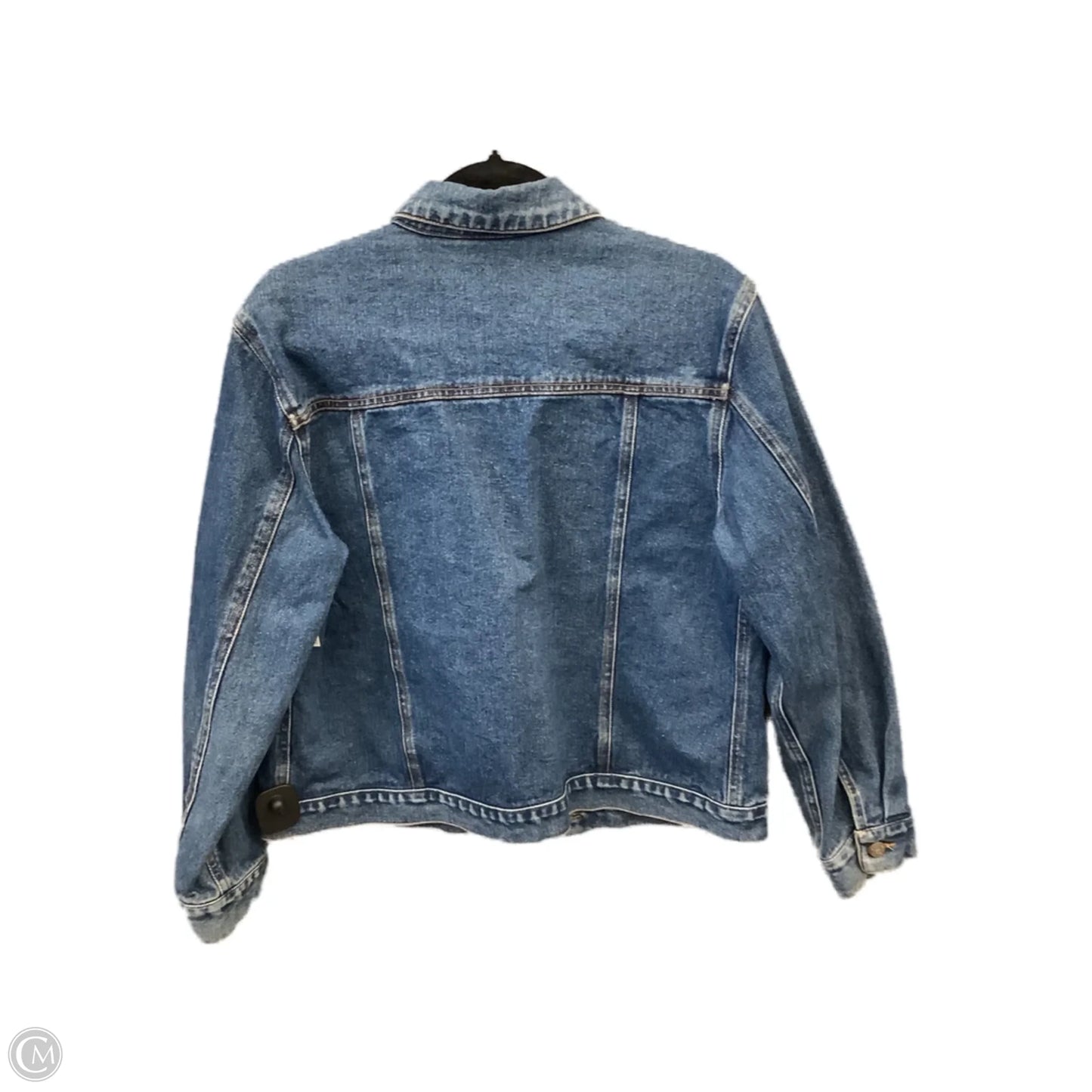 Jacket Denim By Bill Blass In Blue Denim, Size: M