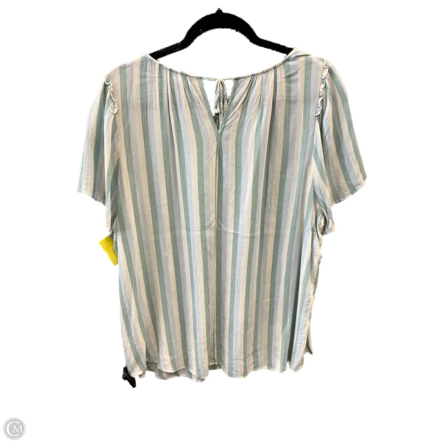 Top Short Sleeve By Lc Lauren Conrad In Striped Pattern, Size: Xxl