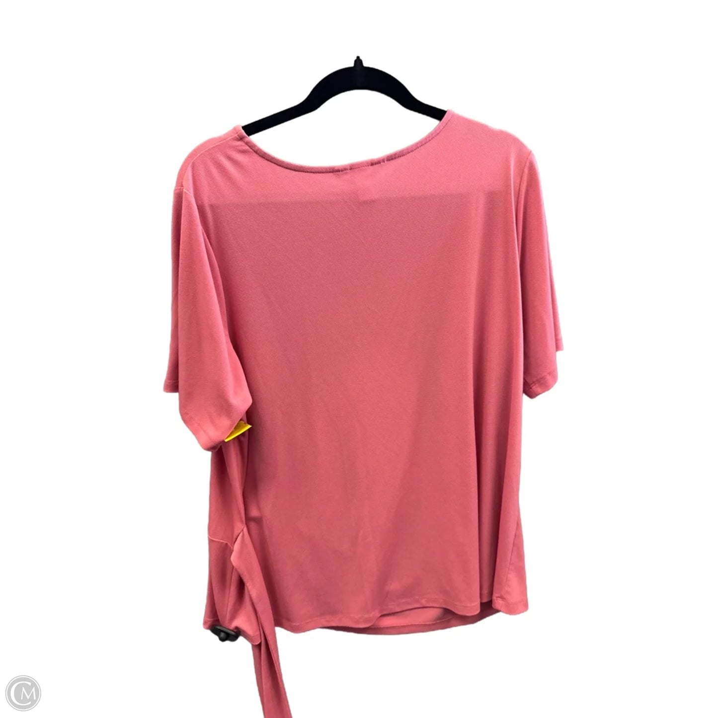 Top Short Sleeve By Cj Banks In Pink, Size: 1x
