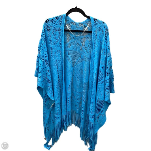 Shawl By Clothes Mentor In Blue