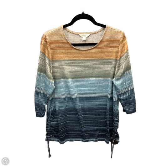 Top Long Sleeve By Cj Banks In Multi-colored, Size: L
