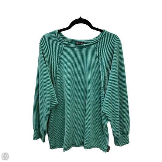 Top Long Sleeve By Heimish Usa In Green, Size: L