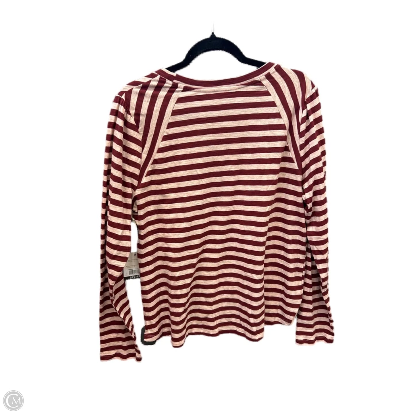 Top Long Sleeve By Lc Lauren Conrad In Striped Pattern, Size: Xl