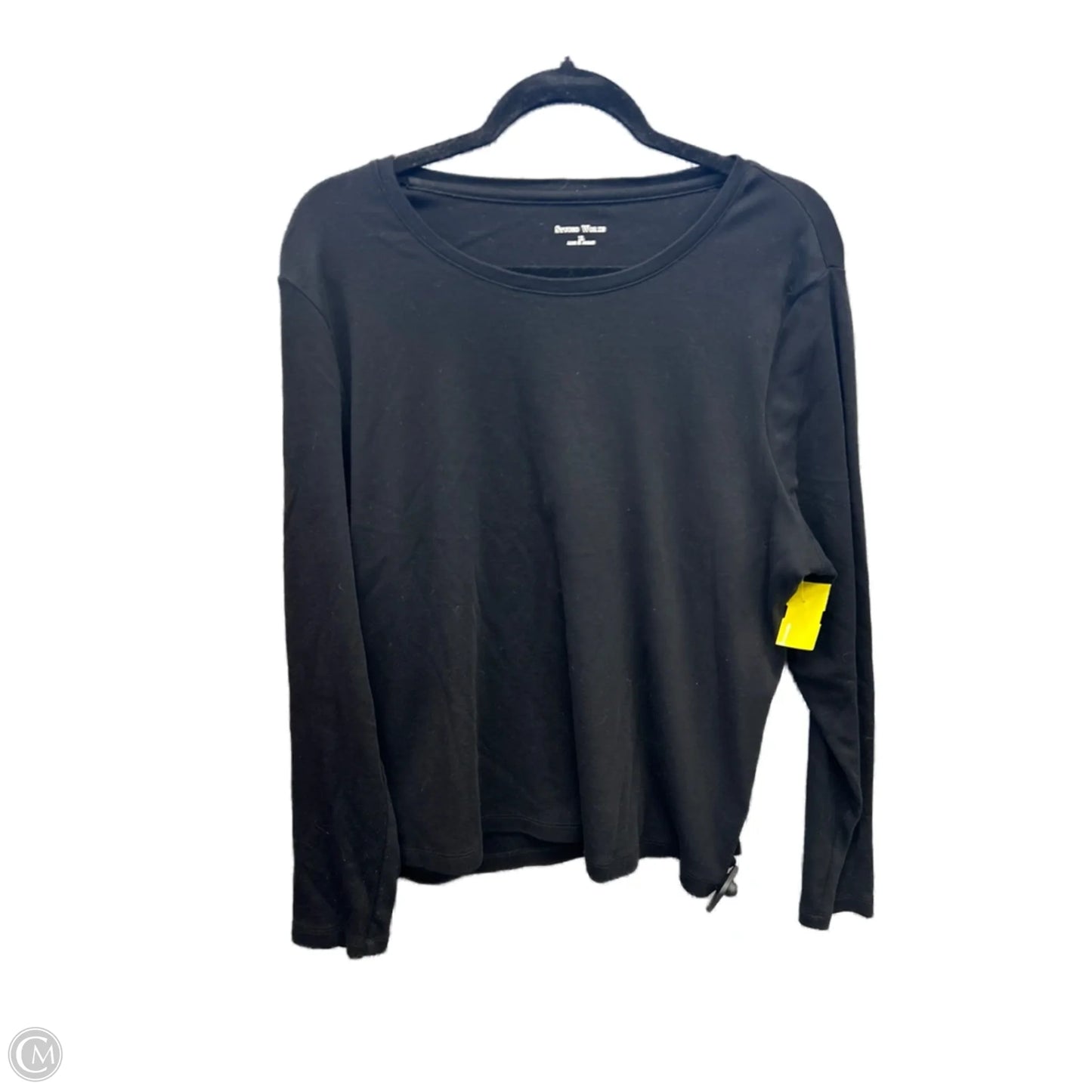 Top Long Sleeve Basic By Studio Works In Black, Size: Xl