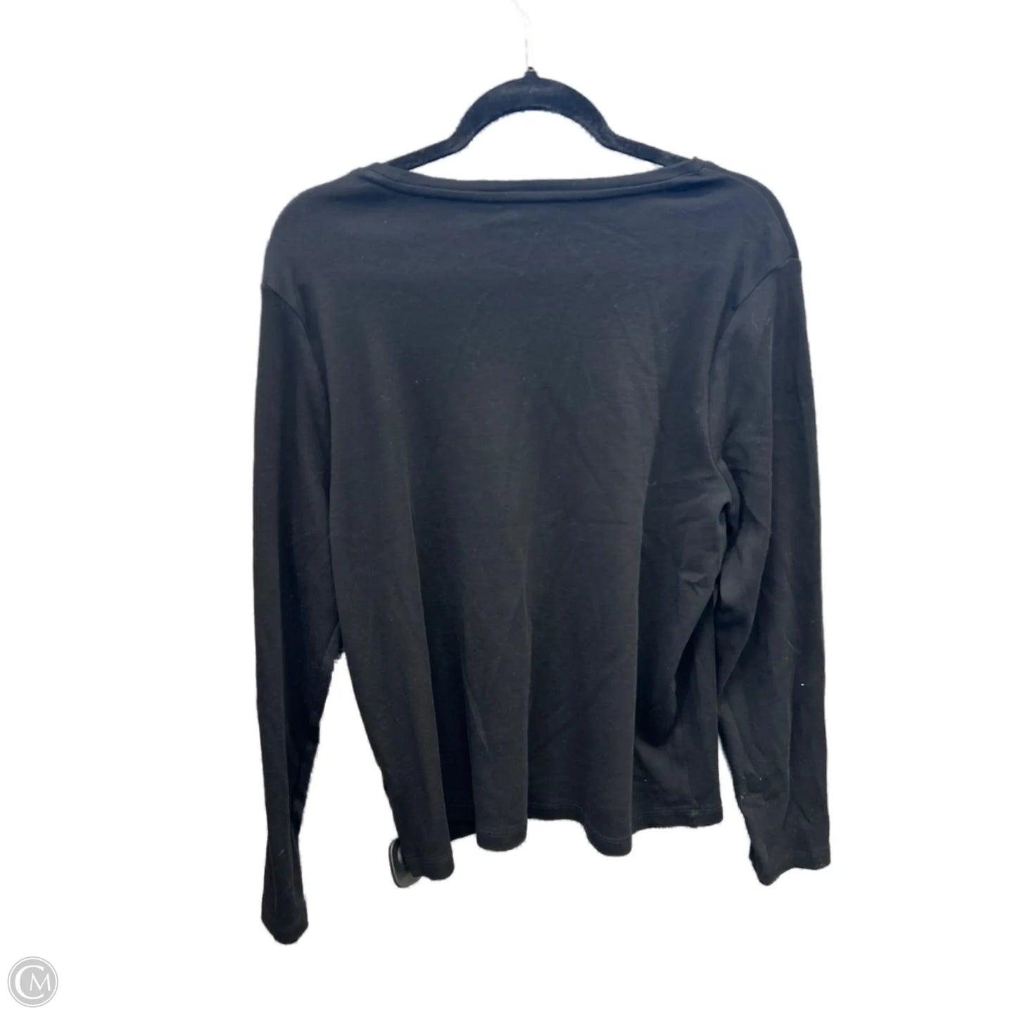 Top Long Sleeve Basic By Studio Works In Black, Size: Xl