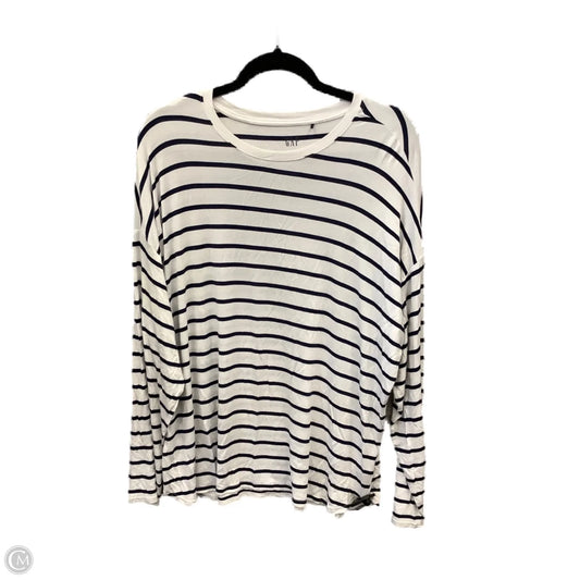 Top Long Sleeve By Gap In Striped Pattern, Size: Xl