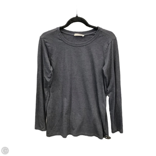 Top Long Sleeve Basic By Zenana In Grey, Size: L