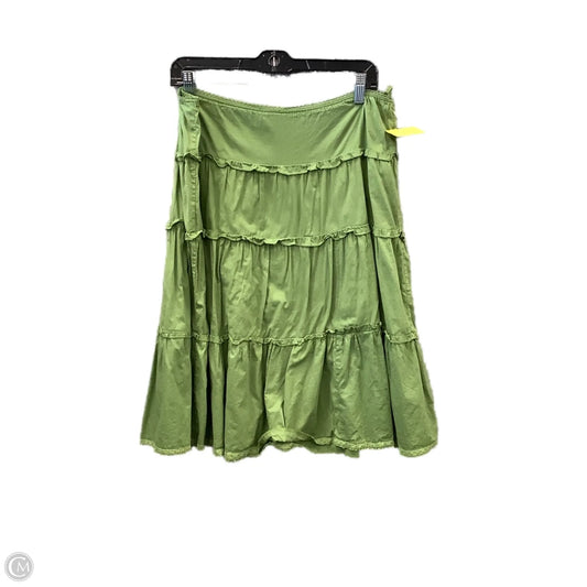 Skirt Midi By Eyeshadow In Green, Size: 12