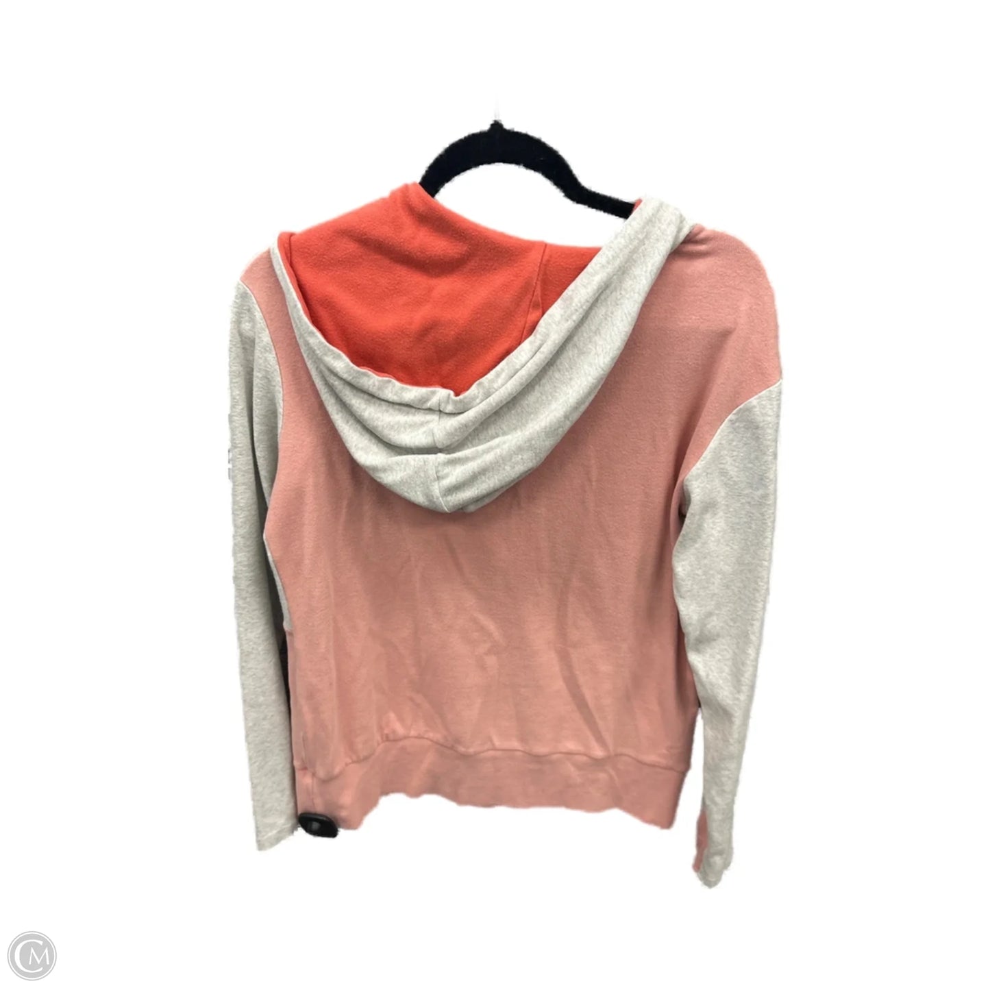 Sweatshirt Hoodie By Clothes Mentor In Coral, Size: L