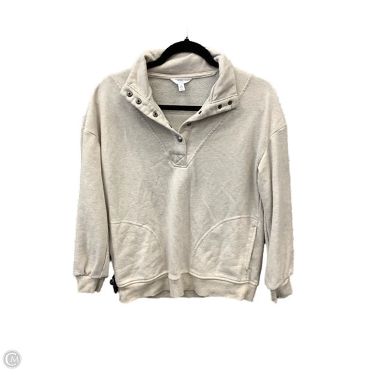 Sweatshirt Collar By Time And Tru In Beige, Size: S