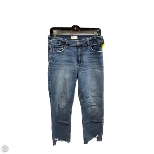 Jeans Straight By Loft In Blue Denim, Size: 4