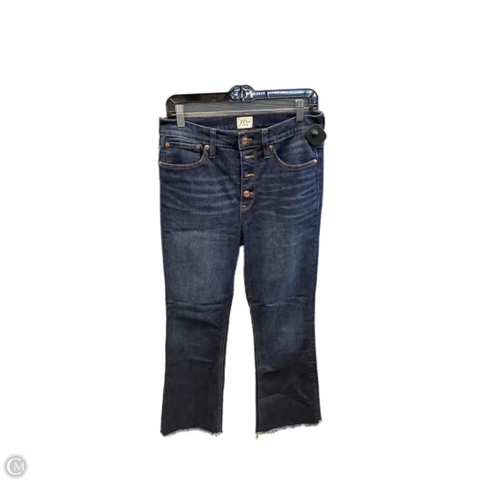 Jeans Straight By J. Crew In Blue Denim, Size: 6