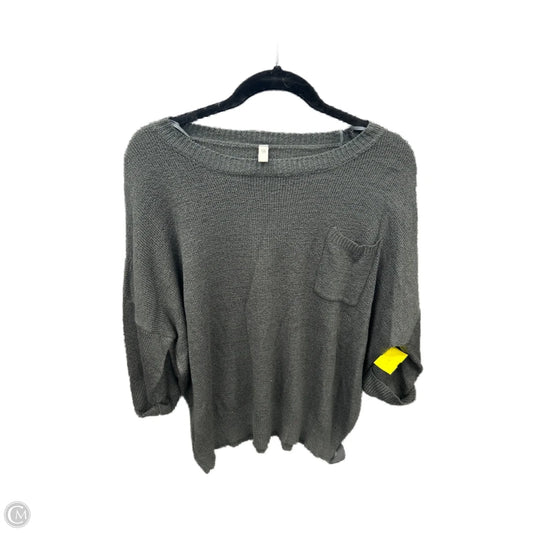 Top Long Sleeve By Wishlist In Grey, Size: S