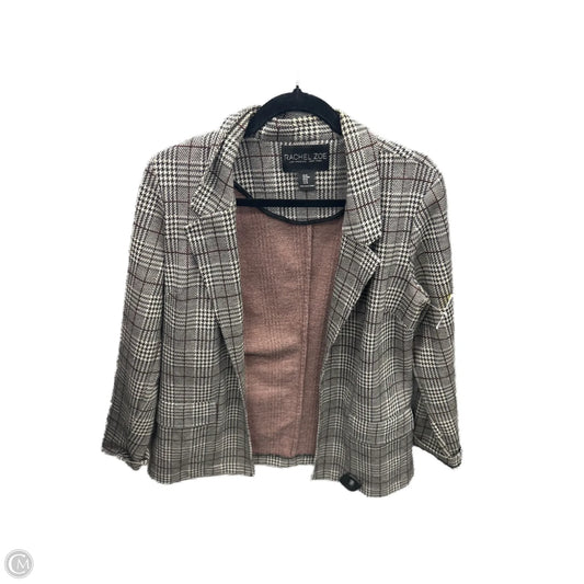 Blazer By Rachel Zoe In Plaid Pattern, Size: M