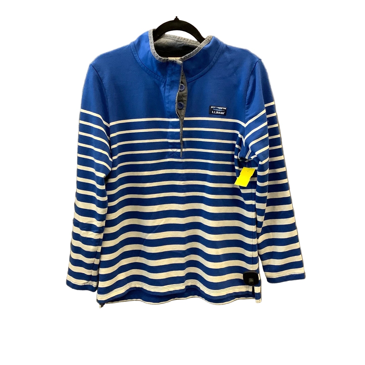 Top Long Sleeve By L.l. Bean In Striped Pattern, Size: L
