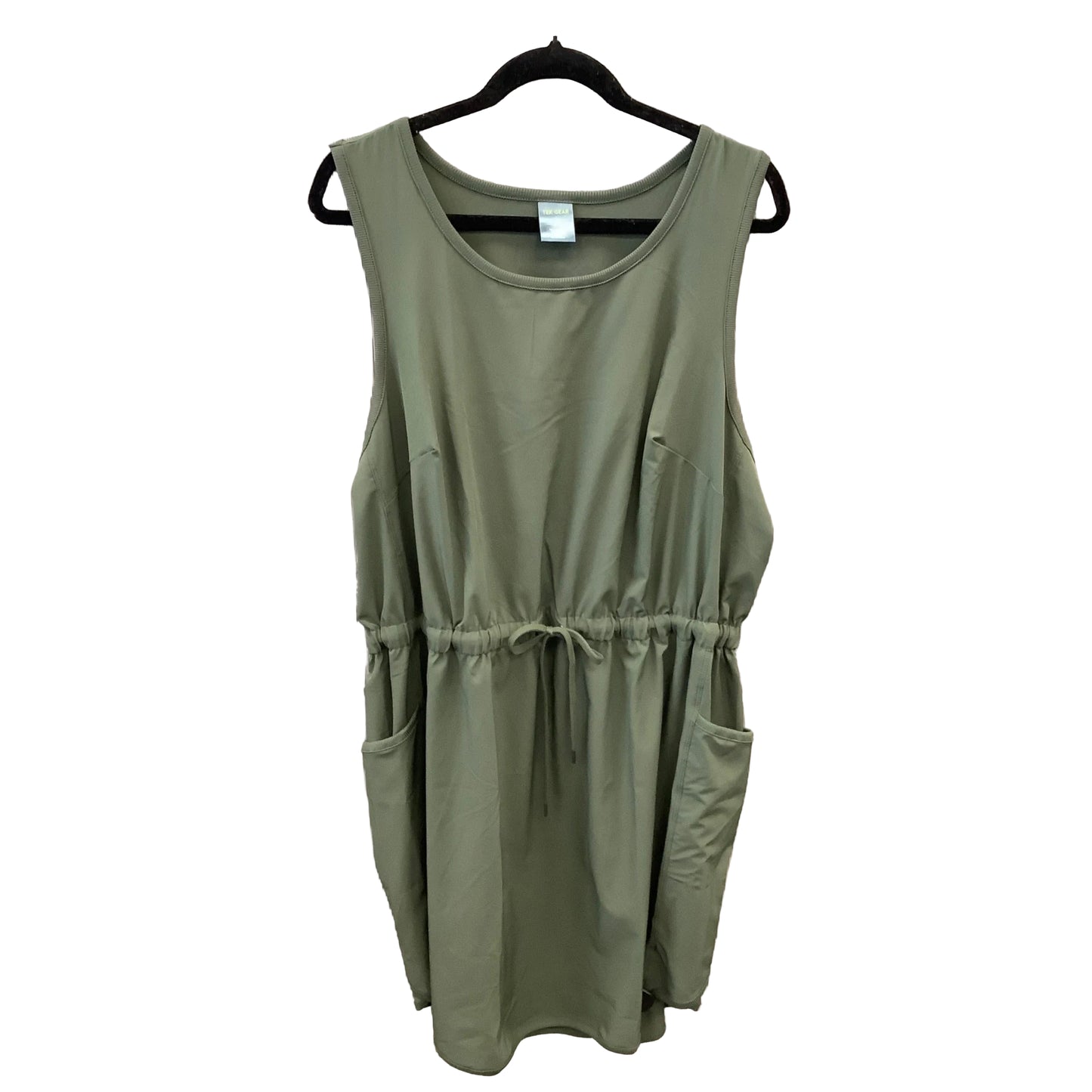 Athletic Dress By Tek Gear In Green, Size: 2x