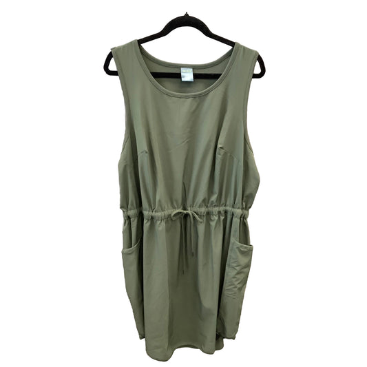 Athletic Dress By Tek Gear In Green, Size: 2x